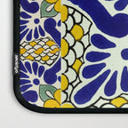 talavera mexican tile in yellow and blu Laptop Sleeve Gallery Image 3