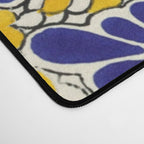 talavera mexican tile in yellow and blu Desk Mat Gallery Image 4