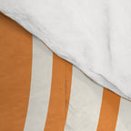 Wavy Stripes XLVI - Retro Orange Comforter Gallery Image 4