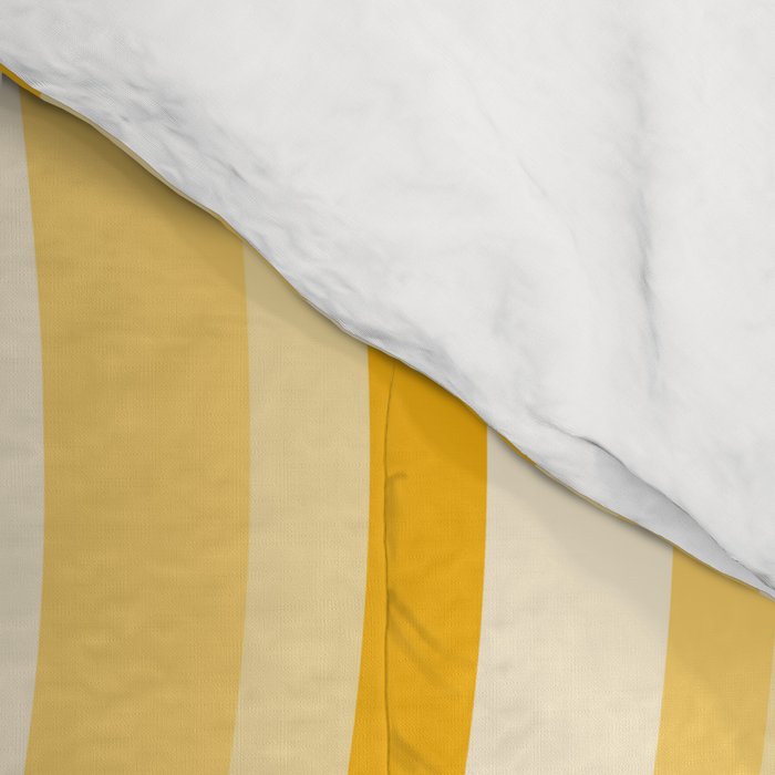 Wavy Stripes XXII - Golden Sunshine Yellow Comforter Gallery Image 4