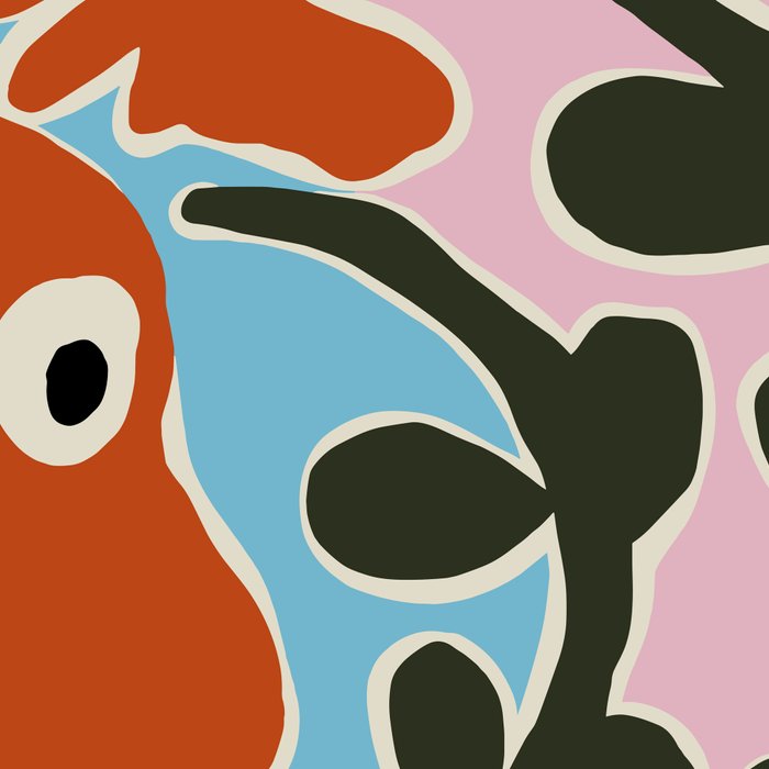 Retro minimal flower V Coffee Mug Gallery Image 2