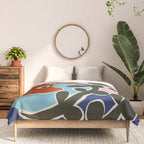 Retro minimal flower V Comforter Gallery Image 3