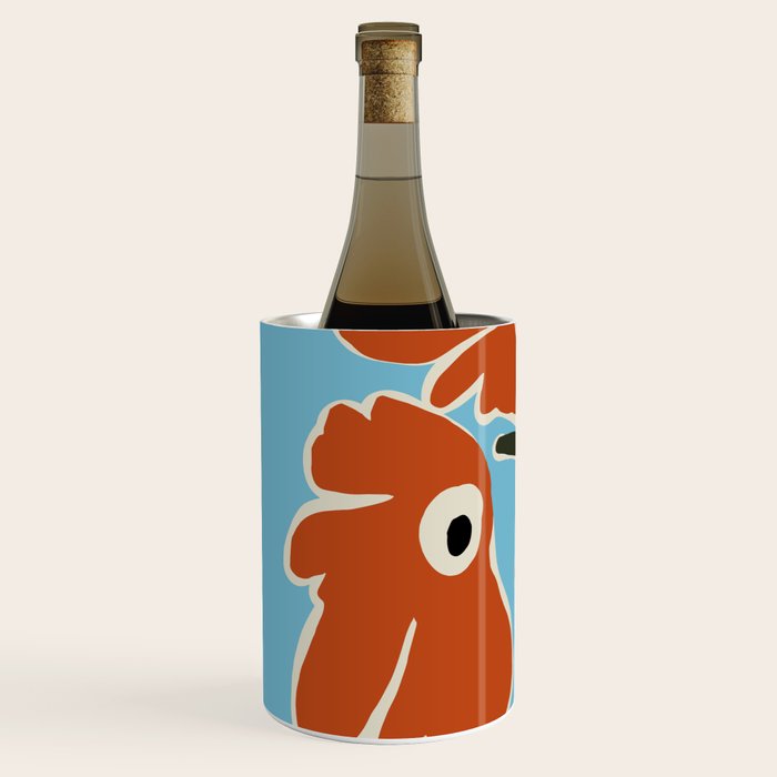 Retro minimal flower V Wine Chiller Gallery Image 2