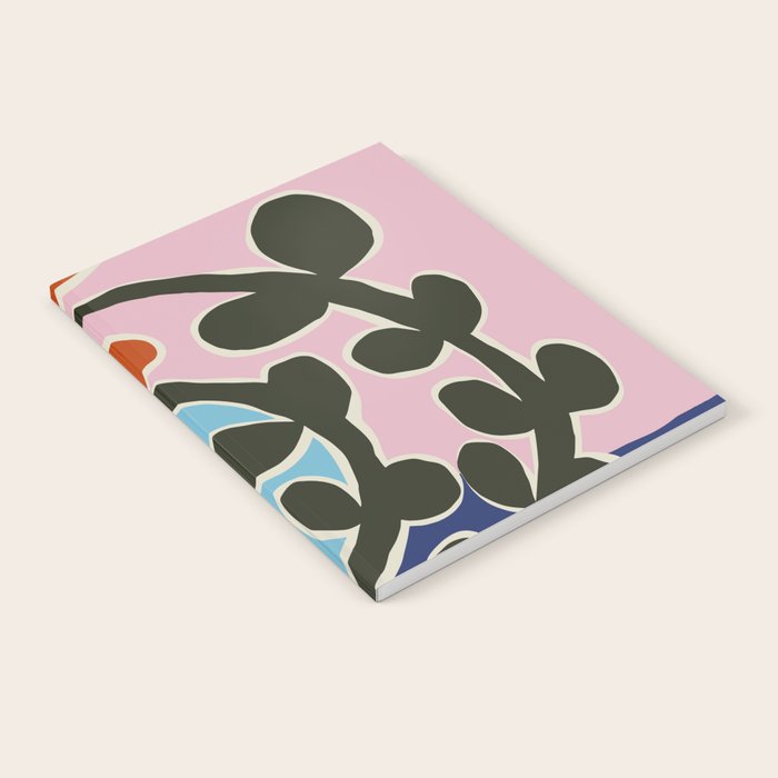 Retro minimal flower V Notebook Gallery Image 1