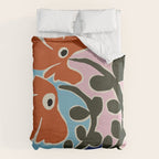 Retro minimal flower V Duvet Cover Gallery Image 6