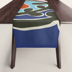 Retro minimal flower V Table Runner Gallery Image 1