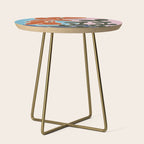 Retro minimal flower V Side Table Gallery Image 1