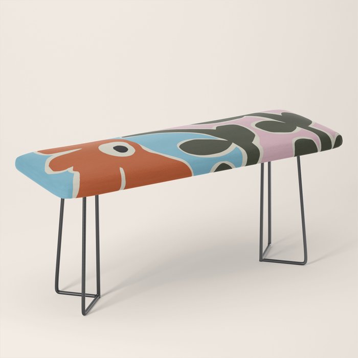 Retro minimal flower V Bench Gallery Image 1