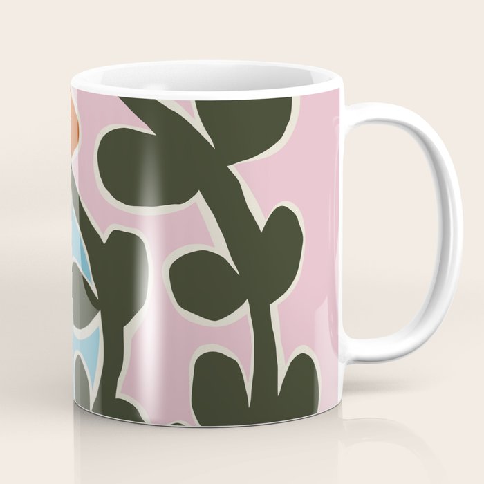 Retro minimal flower V Coffee Mug Gallery Image 1