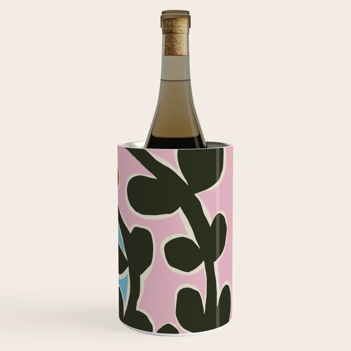 Retro minimal flower V Wine Chiller Gallery Image 3