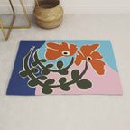 Retro minimal flower V Rug Gallery Image 1