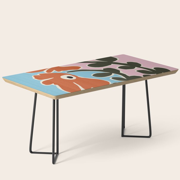 Retro minimal flower V Coffee Table Gallery Image 1