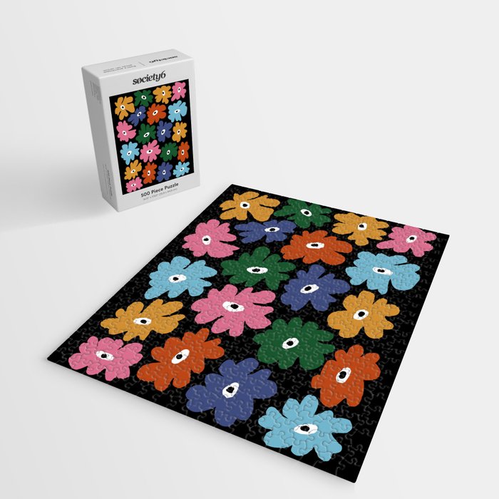Retro blooming night  Jigsaw Puzzle Gallery Image 2