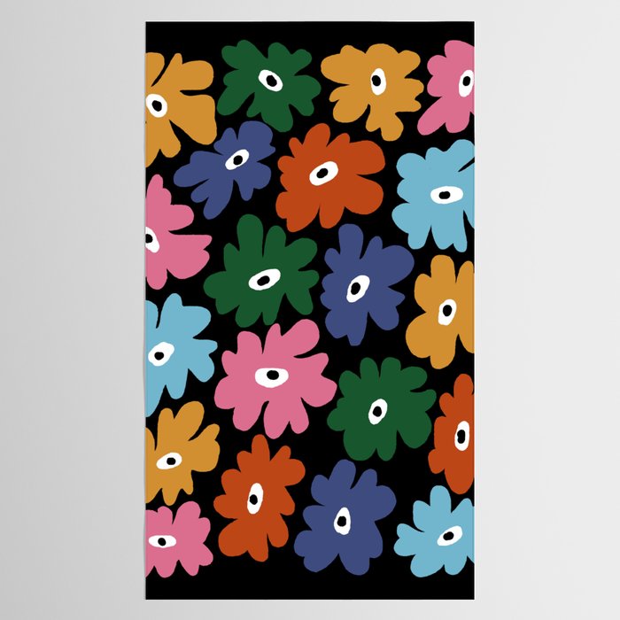 Retro blooming night  Tablecloth Gallery Image 2