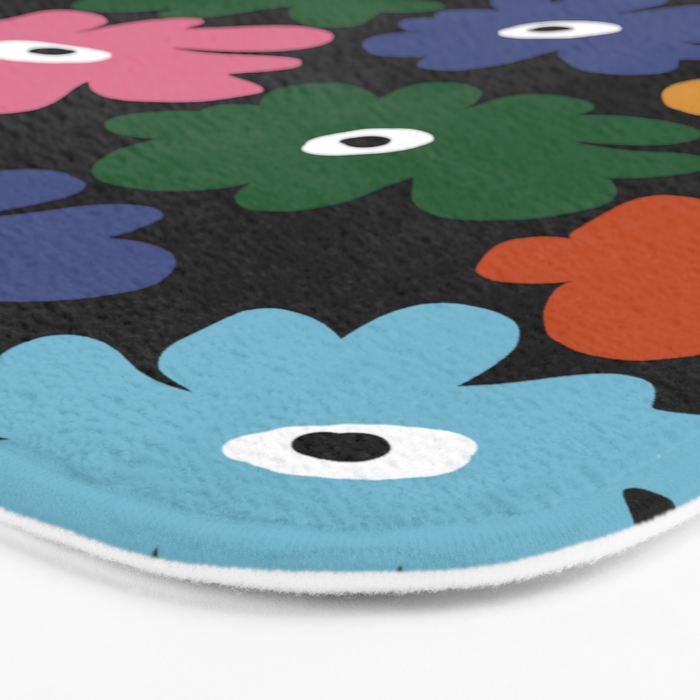 Retro blooming night  Bath Mat Gallery Image 3