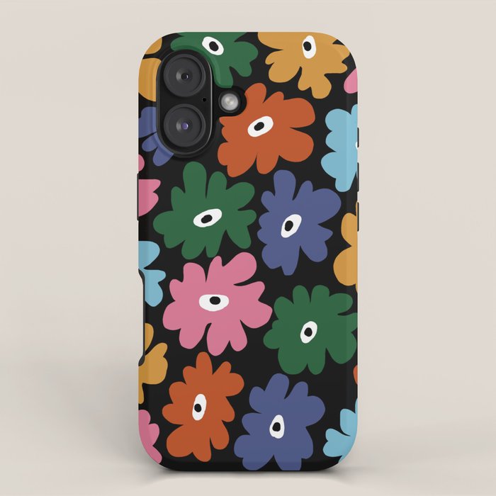Retro blooming night  iPhone Case Gallery Image 1