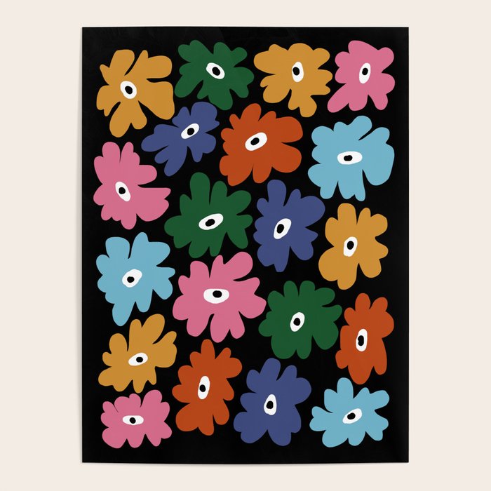 Retro blooming night  Poster Gallery Image 1