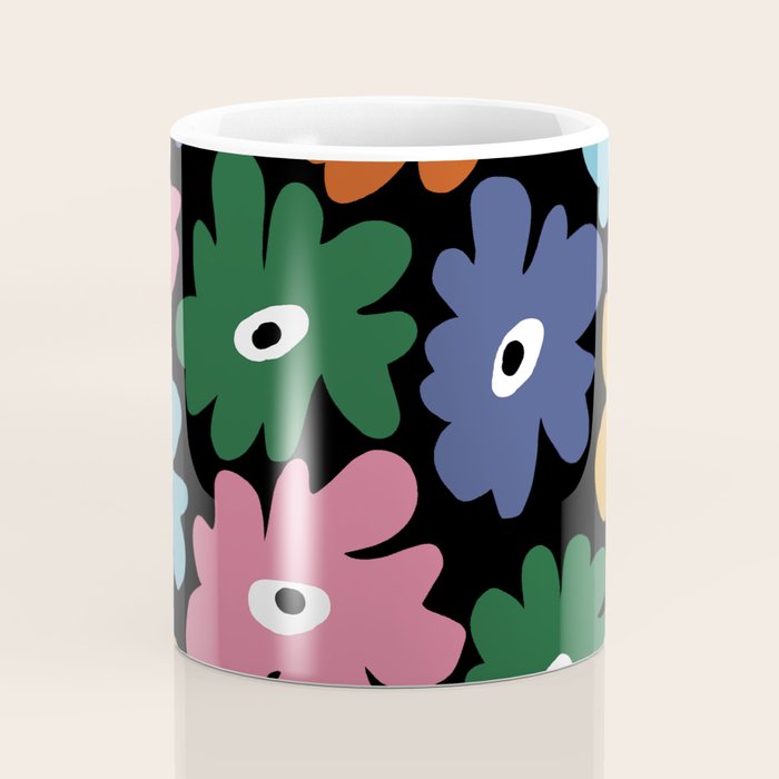 Retro blooming night  Coffee Mug Gallery Image 4