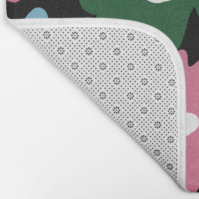 Retro blooming night  Bath Mat Gallery Image 2