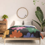 Retro blooming night  Comforter Gallery Image 3