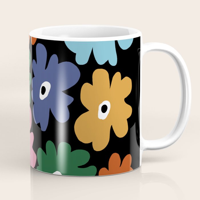 Retro blooming night  Coffee Mug Gallery Image 1