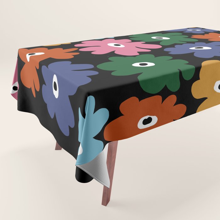 Retro blooming night  Tablecloth Gallery Image 1