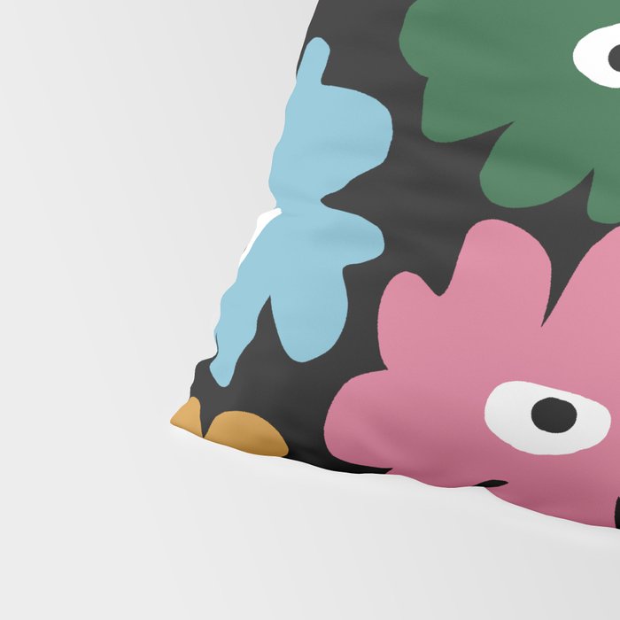 Retro blooming night  Pillow Sham Gallery Image 4