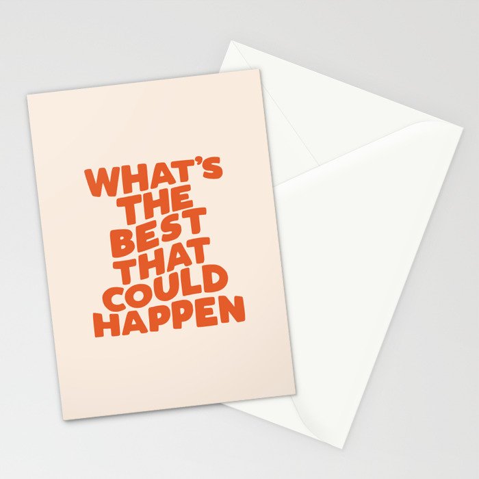 What's The Best That Could Happen Stationery Card Gallery Image 2