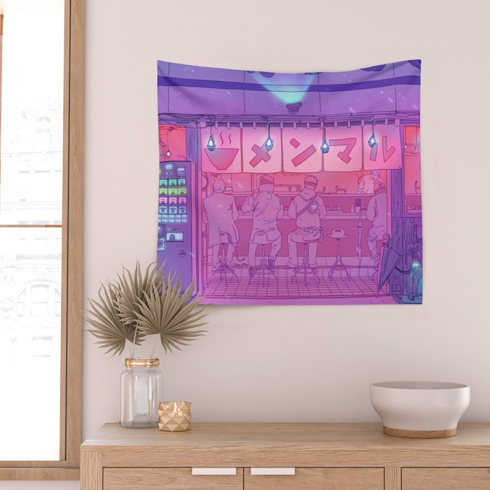 Ramen Shop Wall Tapestry Gallery Image 2