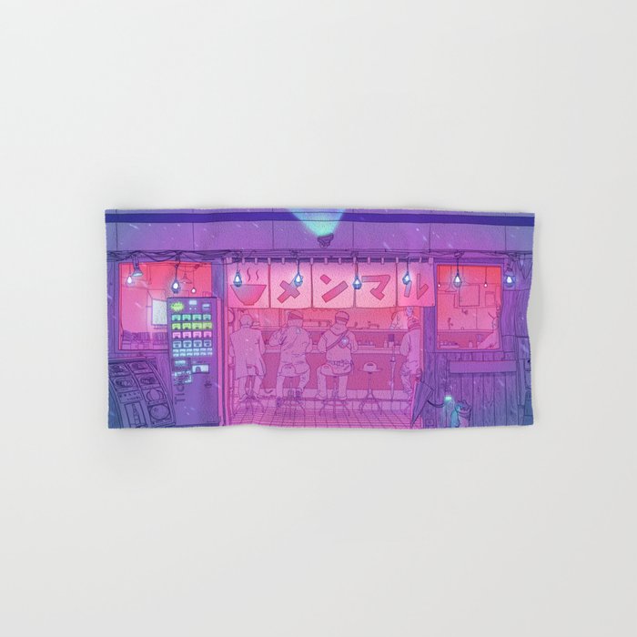 Ramen Shop Bath Towel Gallery Image 1