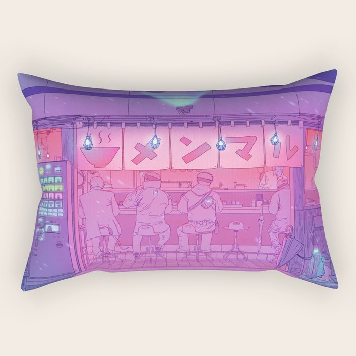 Ramen Shop Rectangular Pillow Gallery Image 1