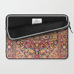 Esfahan Antique Floral Persian Rug Print Laptop Sleeve Gallery Image 2