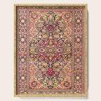 Esfahan Antique Floral Persian Rug Print Serving Tray Gallery Image 1