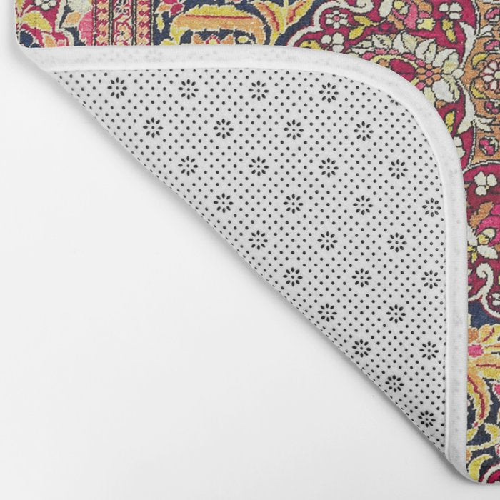 Esfahan Antique Floral Persian Rug Print Bath Mat Gallery Image 2