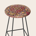 Esfahan Antique Floral Persian Rug Print Stool Gallery Image 2