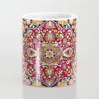 Esfahan Antique Floral Persian Rug Print Coffee Mug Gallery Image 4