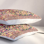 Esfahan Antique Floral Persian Rug Print Pillow Sham Gallery Image 3