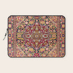 Esfahan Antique Floral Persian Rug Print Laptop Sleeve Gallery Image 1