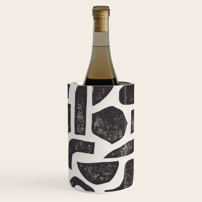 Linocut Abstract #3 Wine Chiller Gallery Image 1