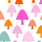 Whimsi Retro Abstract Mushrooms in Rainbow colours Coffee Mug Gallery Image 2