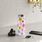 Whimsi Retro Abstract Mushrooms in Rainbow colours Water Bottle Gallery Image 4