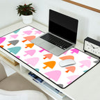 Whimsi Retro Abstract Mushrooms in Rainbow colours Desk Mat Gallery Image 2