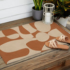 Modern Art Form 3 Outdoor Rug Gallery Image 2