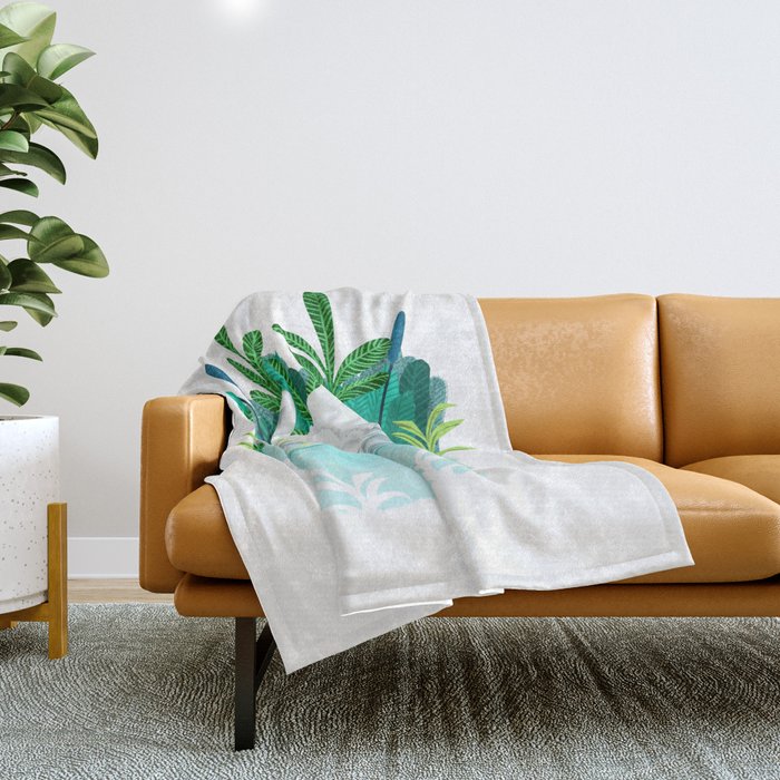 Swans In Love Throw Blanket Gallery Image 1