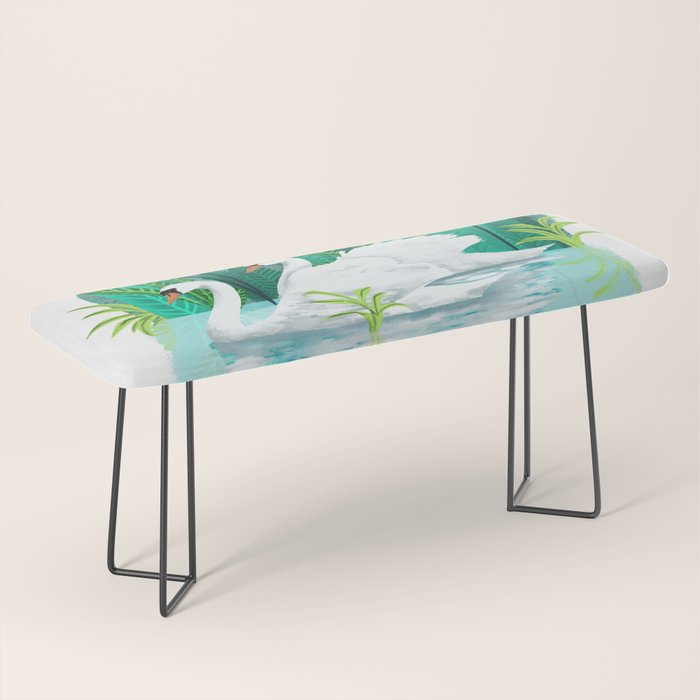 Swans In Love Bench Gallery Image 1