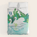 Swans In Love Duvet Cover Gallery Image 6
