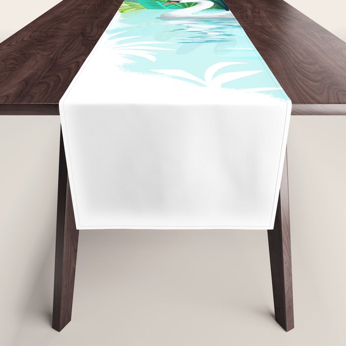 Swans In Love Table Runner Gallery Image 1