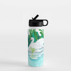 Swans In Love Water Bottle Gallery Image 1