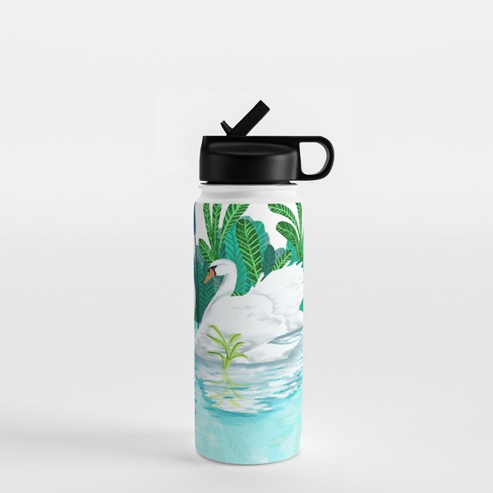 Swans In Love Water Bottle Gallery Image 1