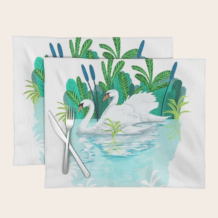 Swans In Love Placemat Gallery Image 1